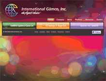 Tablet Screenshot of intlgamco.com